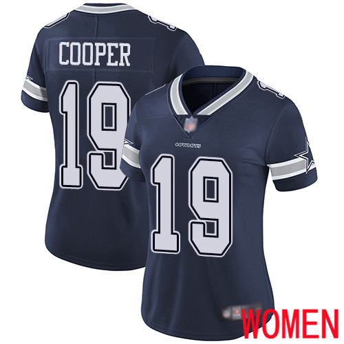 Women Dallas Cowboys Limited Navy Blue Amari Cooper Home #19 Vapor Untouchable NFL Jersey->women nfl jersey->Women Jersey